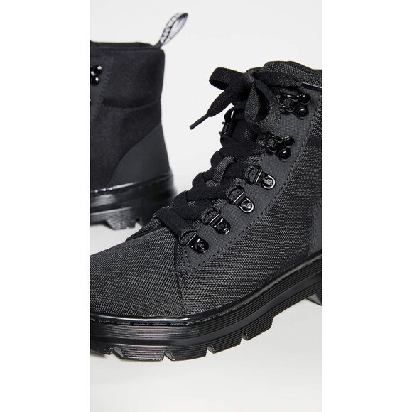 Women's Black 100% Polyster Outdoor Combs W Lace Up Ankle boots - Picture 6 of 6